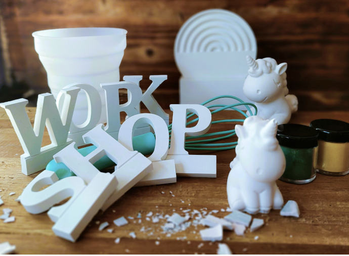 DIY-WORKSHOP mit Gips in den Ferien